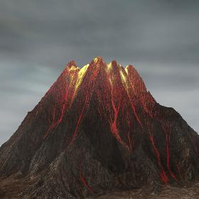 Volcano Mountain 11 Landscape